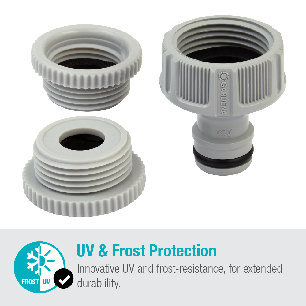 Kit Gardena Gardena Garden Tap Connector Reducer Set for Hoses, 26.5mm (G3/4